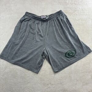 All American Team Athletic Knit Gym Shorts Gray XL With B Printed On Leg